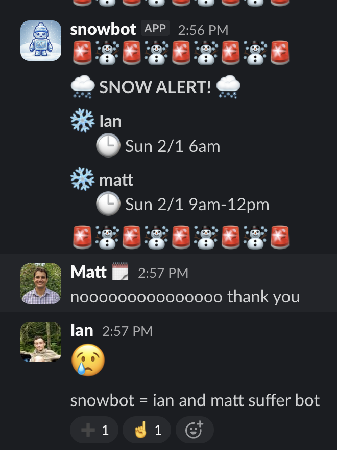 Ditch the Data Pipeline: A Snow Alert Bot in an Afternoon